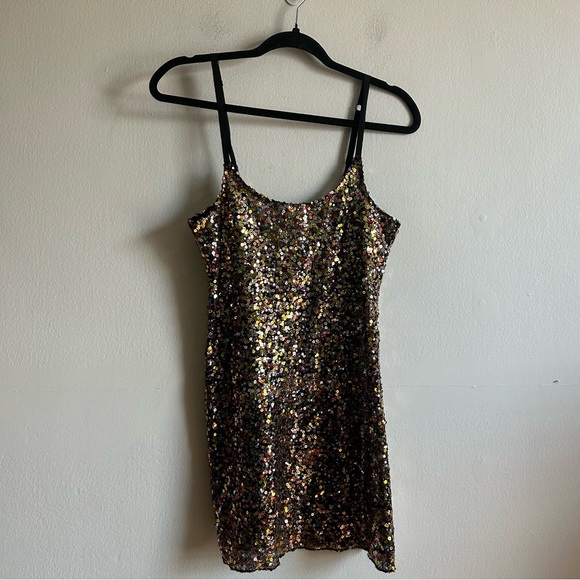 Free People Intimately Free Sequin Mini Slip Dress - Picture 2 of 10